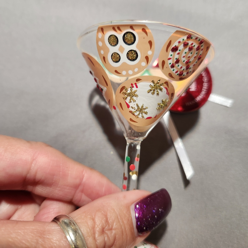 Lolita Mini-Tini Holiday Christmas Martini Glass Ornament - Multicolor - Picture 7 of 10